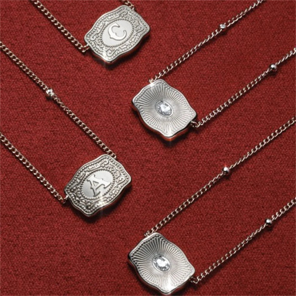 Handmade Buckle Necklace β Western Elegance with Heart