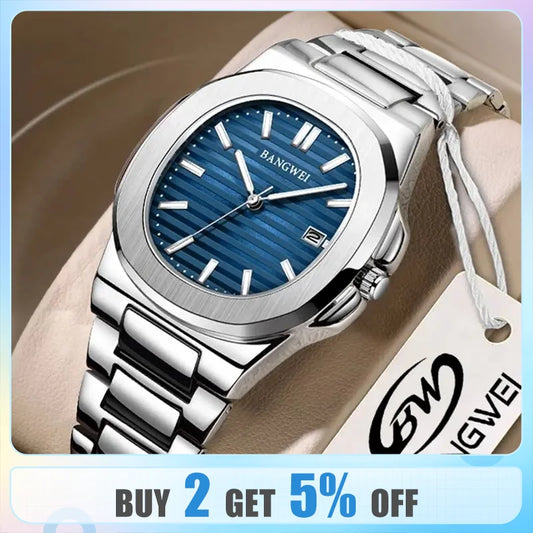 Poedagar Luxury Watch Business Waterproof Male Watch Luminous Date Stainless