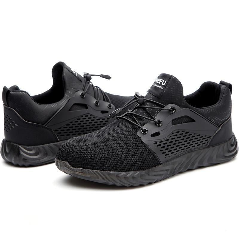 Lightweight safety Shoes with steel toe cap design
