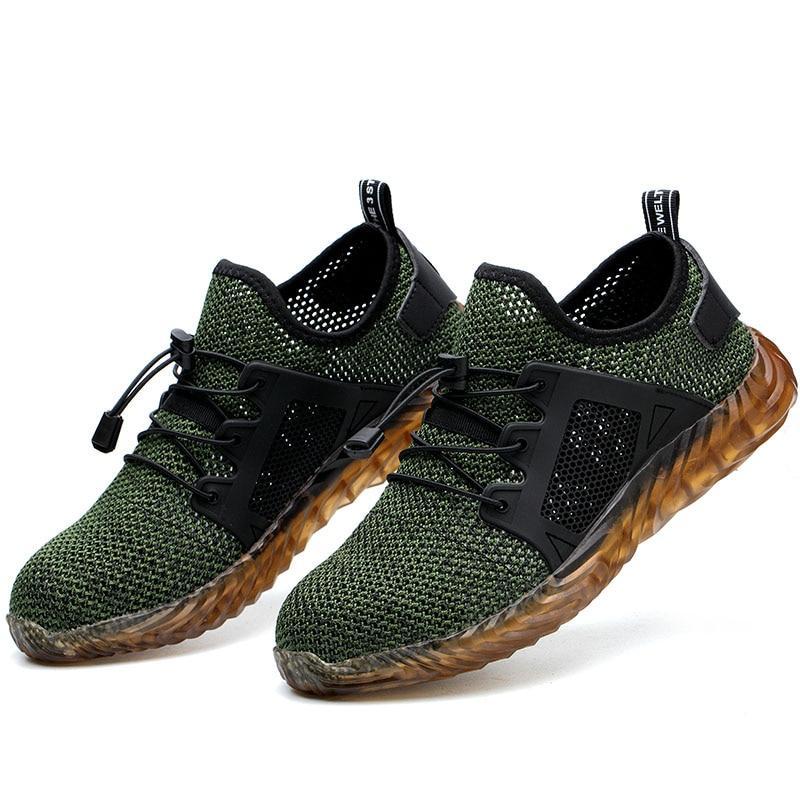 Lightweight safety Shoes with steel toe cap design