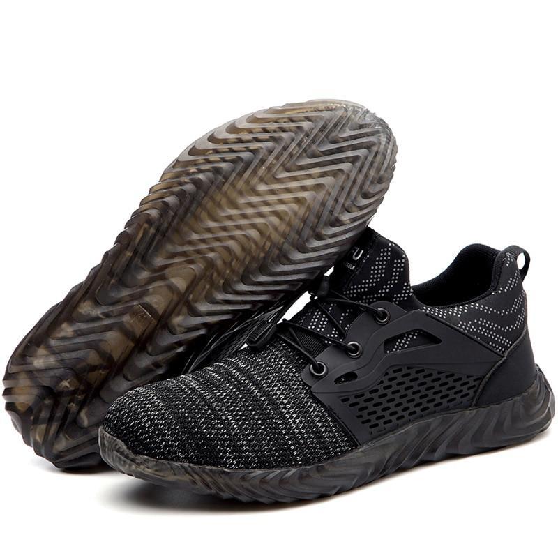 Lightweight safety Shoes with steel toe cap design