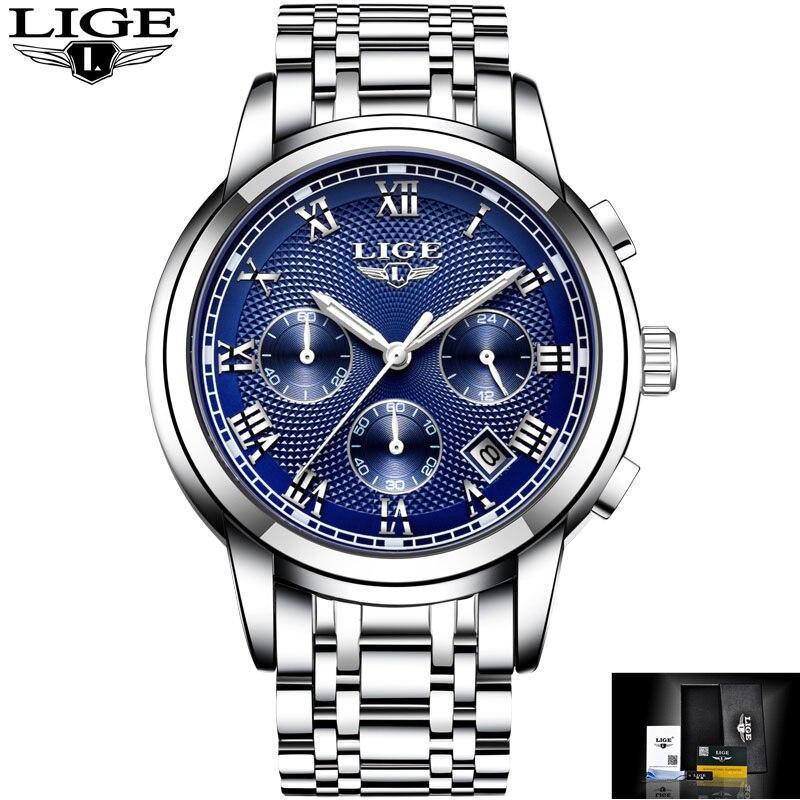 Men - Luxury Steel Waterproof Business Wristwatch