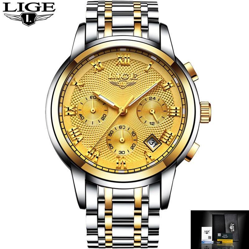 Men - Luxury Steel Waterproof Business Wristwatch