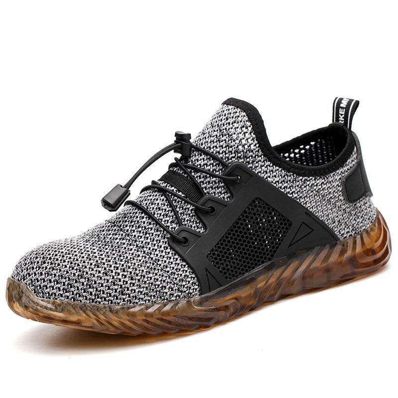Lightweight safety Shoes with steel toe cap design