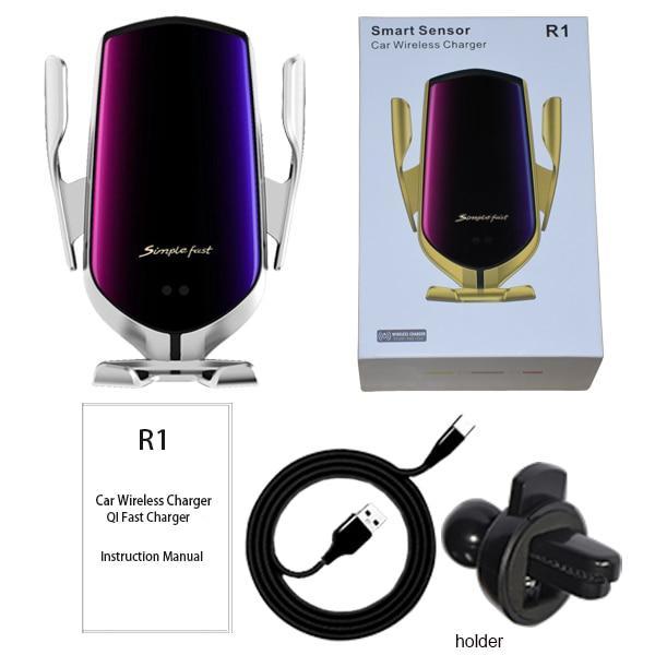 50% OFF)Wireless Charger Car Mount, Automatic Clamping, 10W Fast Charging!
