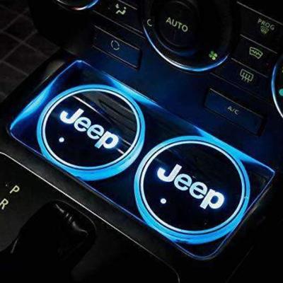LED CAR LOGO CUP LIGHTS 7 COLORS CHANGING (2 PCS)