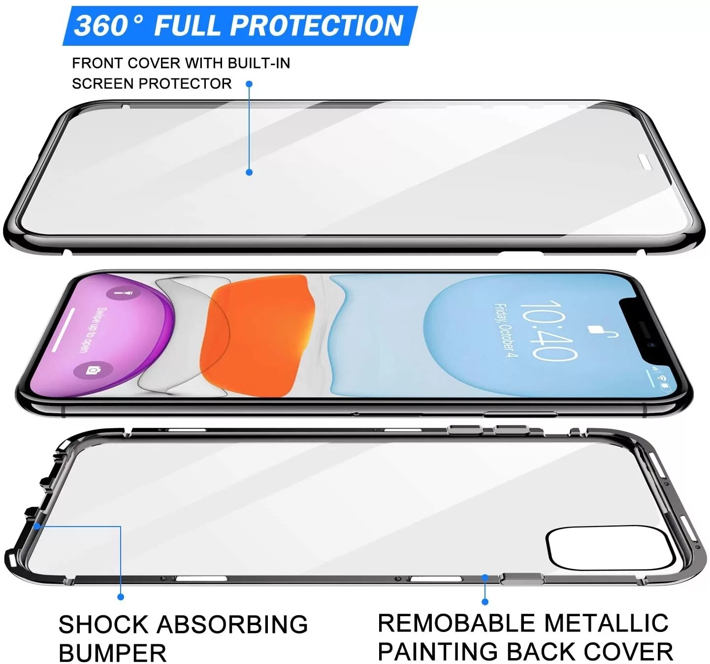 360 Magnetic Case For iPhone