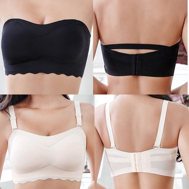 PLUS SIZE STRAPLESS INVISIBLE PUSH UP BRA