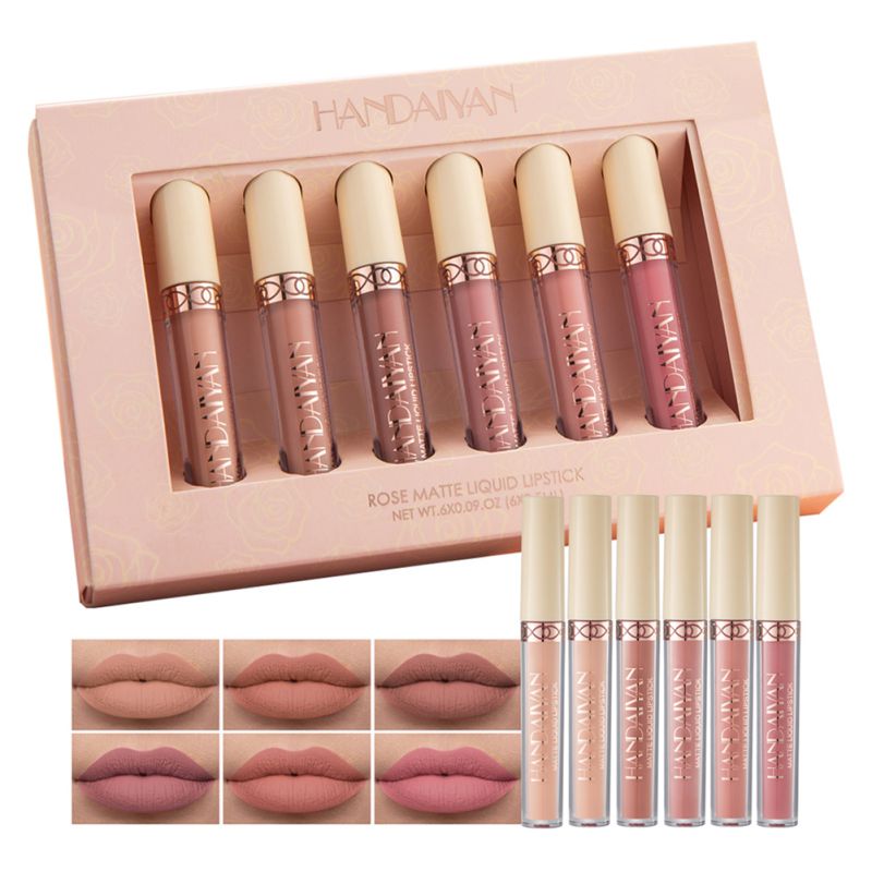 6Pcs Set Long Lasting Matte Liquid Lipgloss