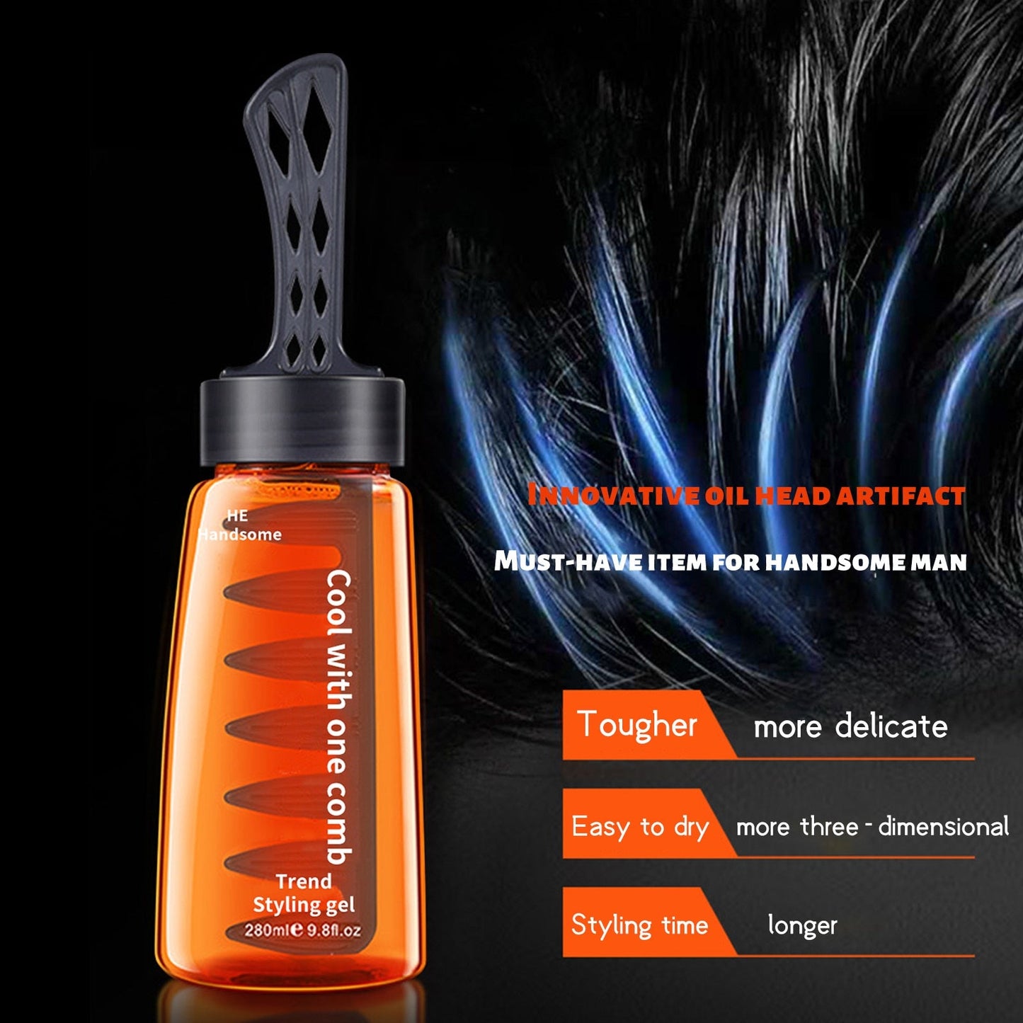2-In-1 Hair Oil With Comb