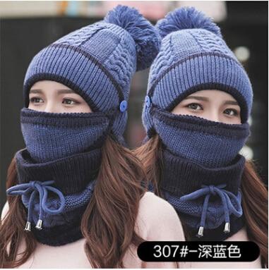 3PCS Womens Winter Scarf Set
