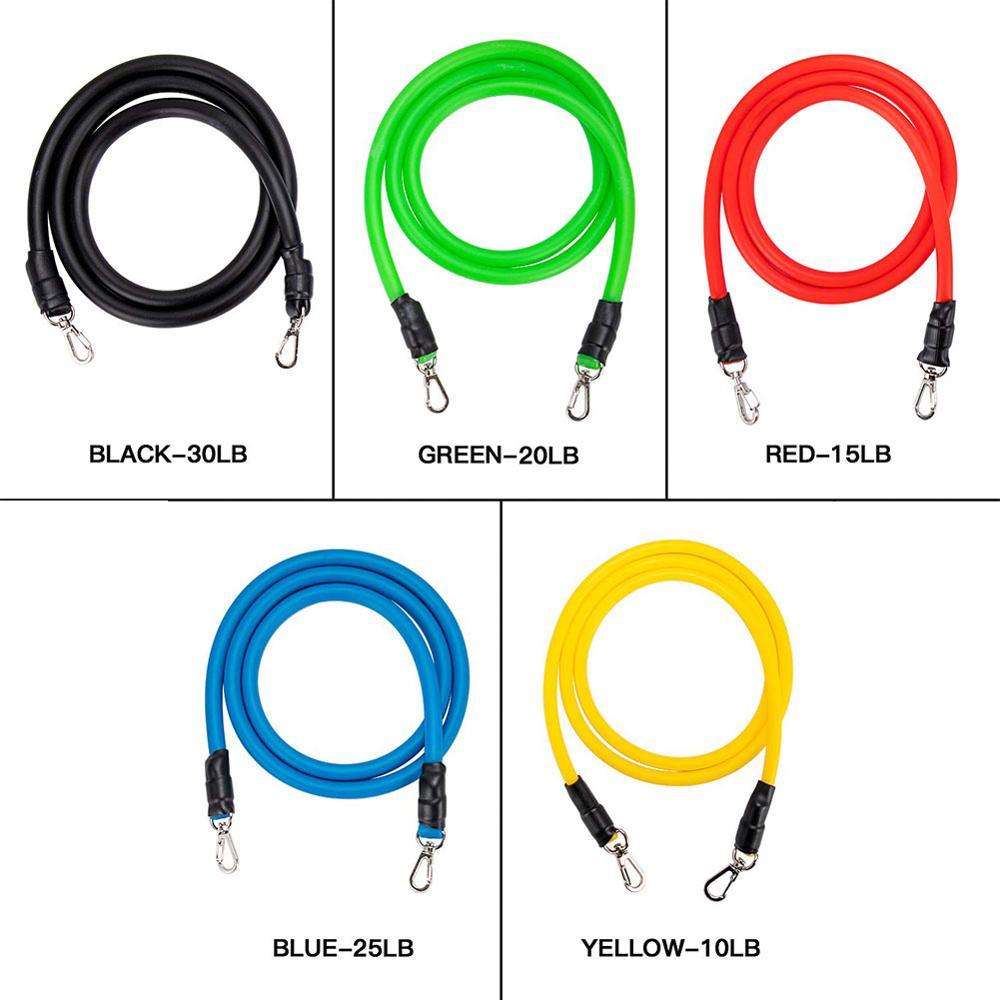 11 in One Pull Rope Resistance Bands Fitness Set