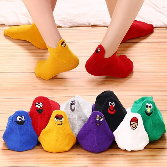 Embroidered Happy Socks (LAST DAY PROMOTION, UP TO 70% OFF)