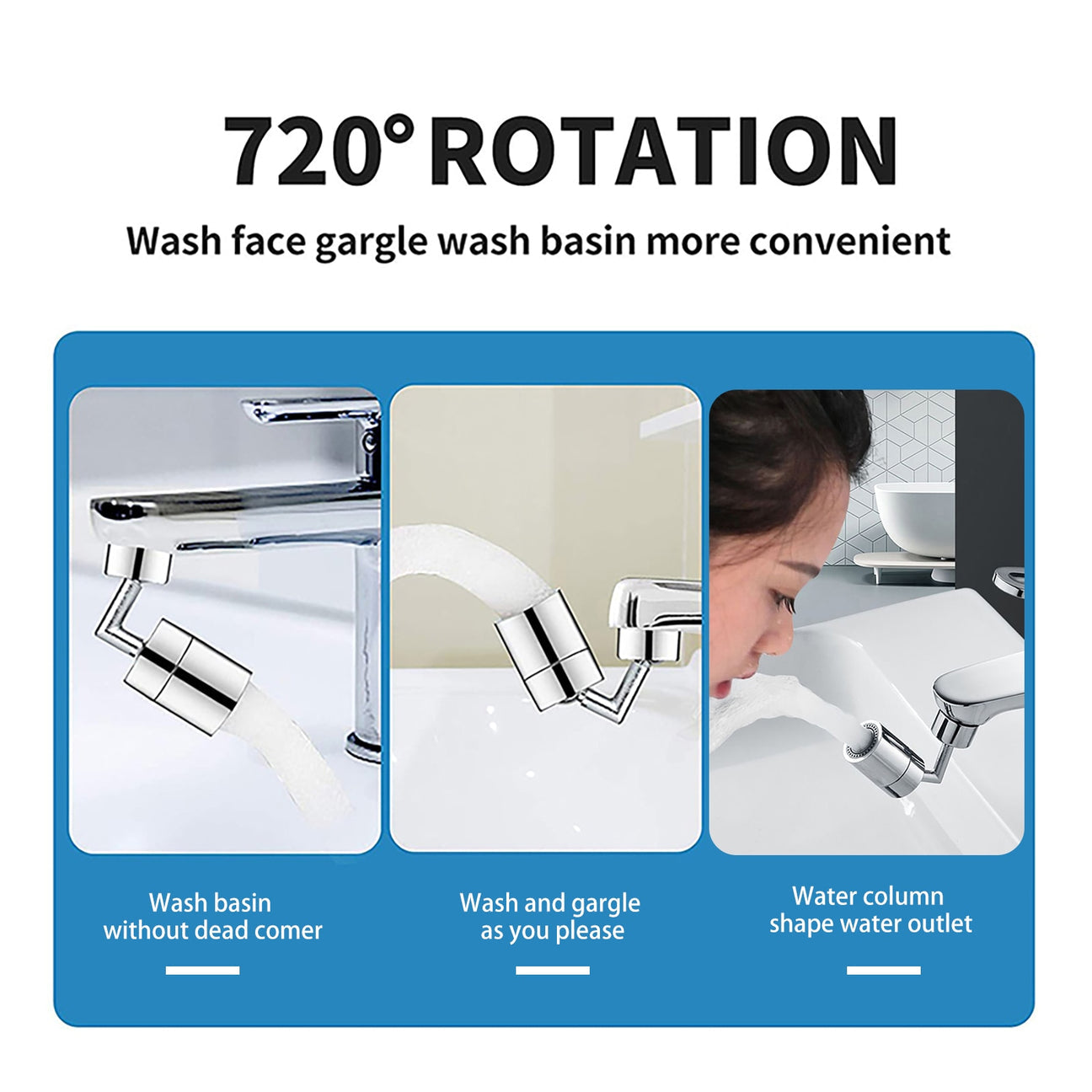 720° Non-Splashing Faucet Head Wonderlife