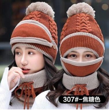3PCS Womens Winter Scarf Set