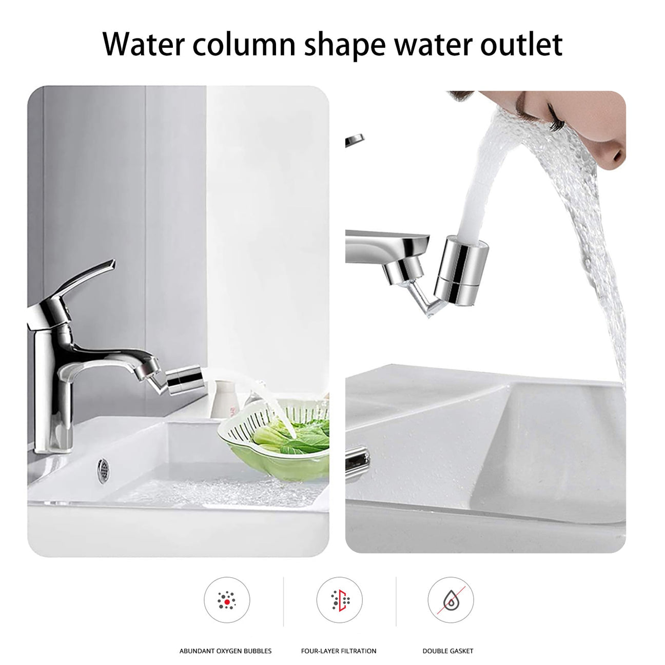 720° Non-Splashing Faucet Head Wonderlife