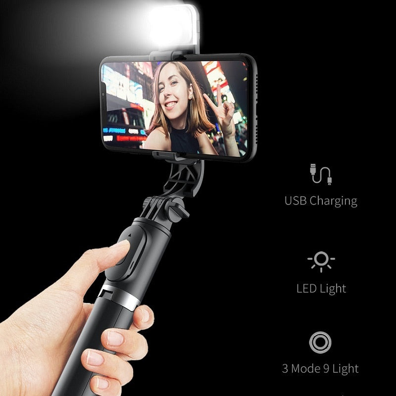 6 IN 1 WIRELESS BLUETOOTH SELFIE STICK