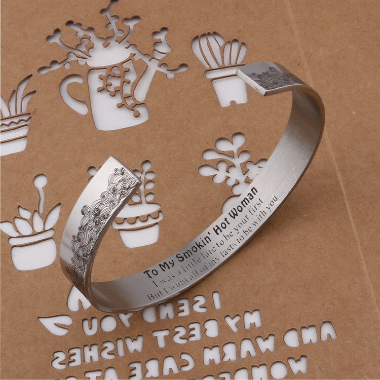 FOR LOVE - TO MY SMOKIN' HOT WOMAN WAVE CUFF BRACELET