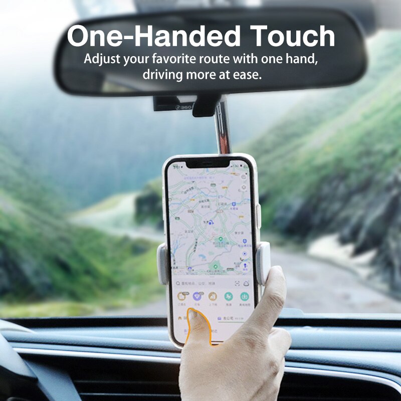 360Âș Retractable Rearview Phone Mount