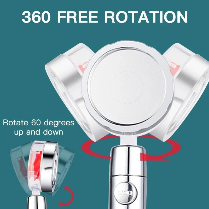 360° Power Shower Head