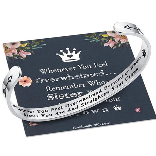 Whenever You Feel Overwhelmed...Crown Bracelet