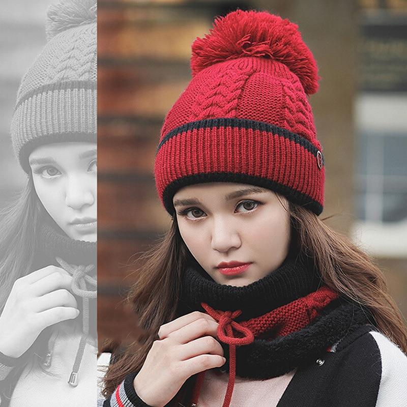3PCS Womens Winter Scarf Set
