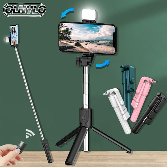 Multifunctional Extendable Bluetooth Selfie Stick for Cell Phone