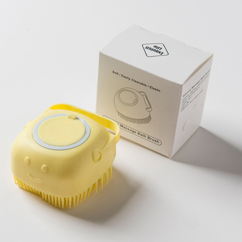 Brushy Portable Soft Massage Pet Dog Shampoo Brush