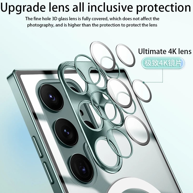LUXURY METAL BUMPER CAMERA PROTECTION COVER FOR SAMSUNG GALAXY S22 SERIES