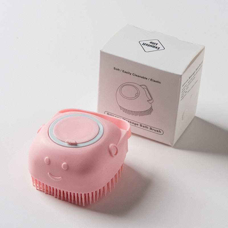Brushy Portable Soft Massage Pet Dog Shampoo Brush