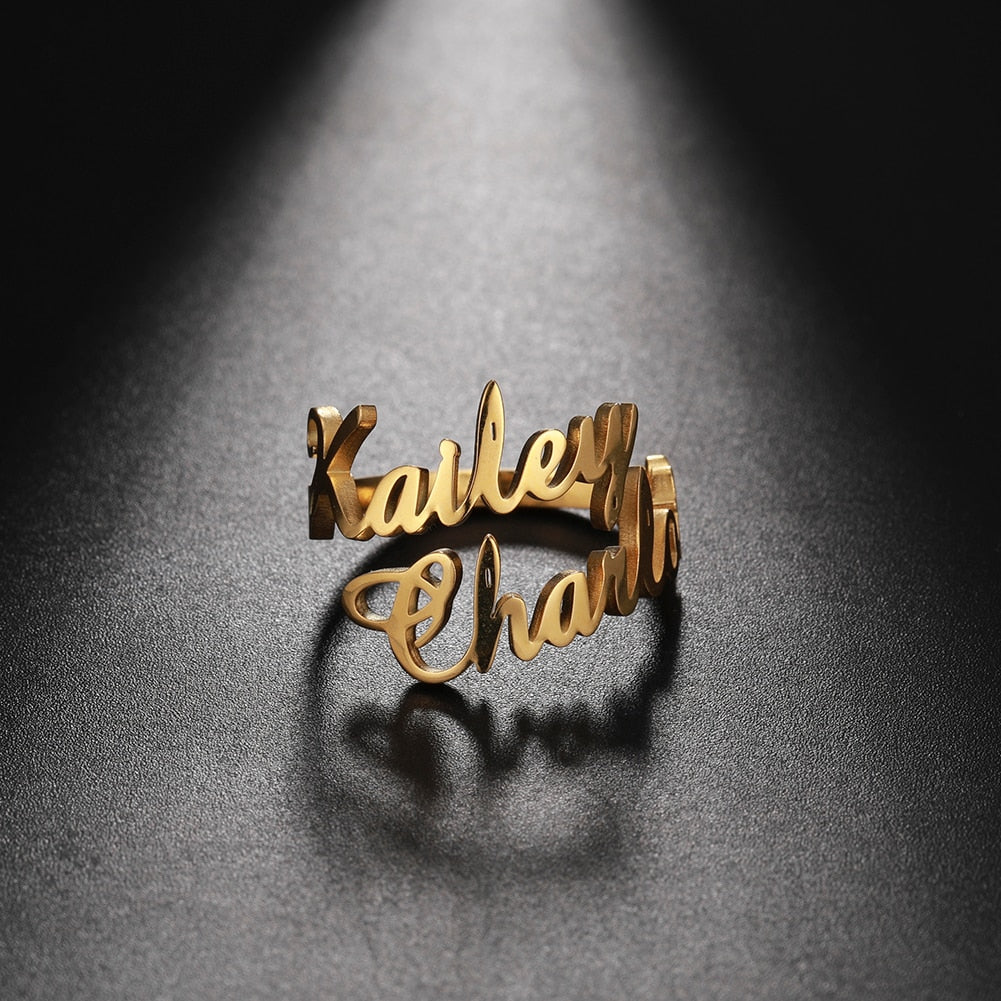 PERSONALIZED RING WITH MULTIPLE NAMES