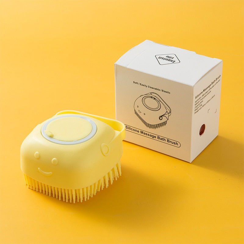 Brushy Portable Soft Massage Pet Dog Shampoo Brush