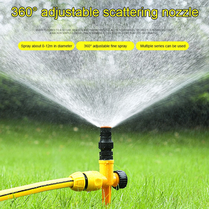 360° ROTATION AUTO IRRIGATION SYSTEM GARDEN LAWN SPRINKLER PATIO, COVERAGE DIAMETER 65FT