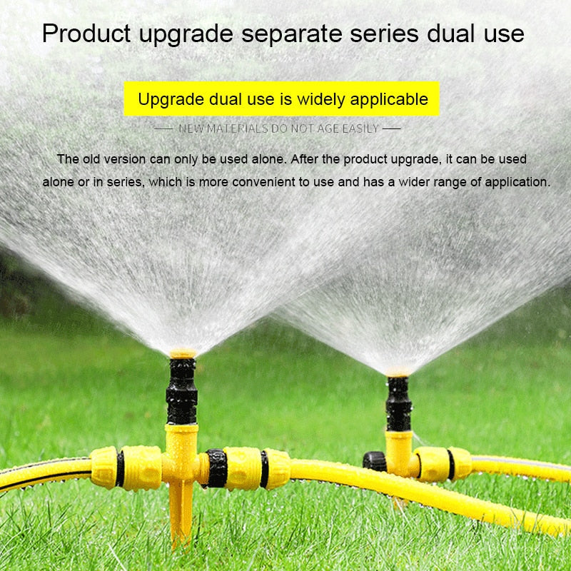 360° ROTATION AUTO IRRIGATION SYSTEM GARDEN LAWN SPRINKLER PATIO, COVERAGE DIAMETER 65FT