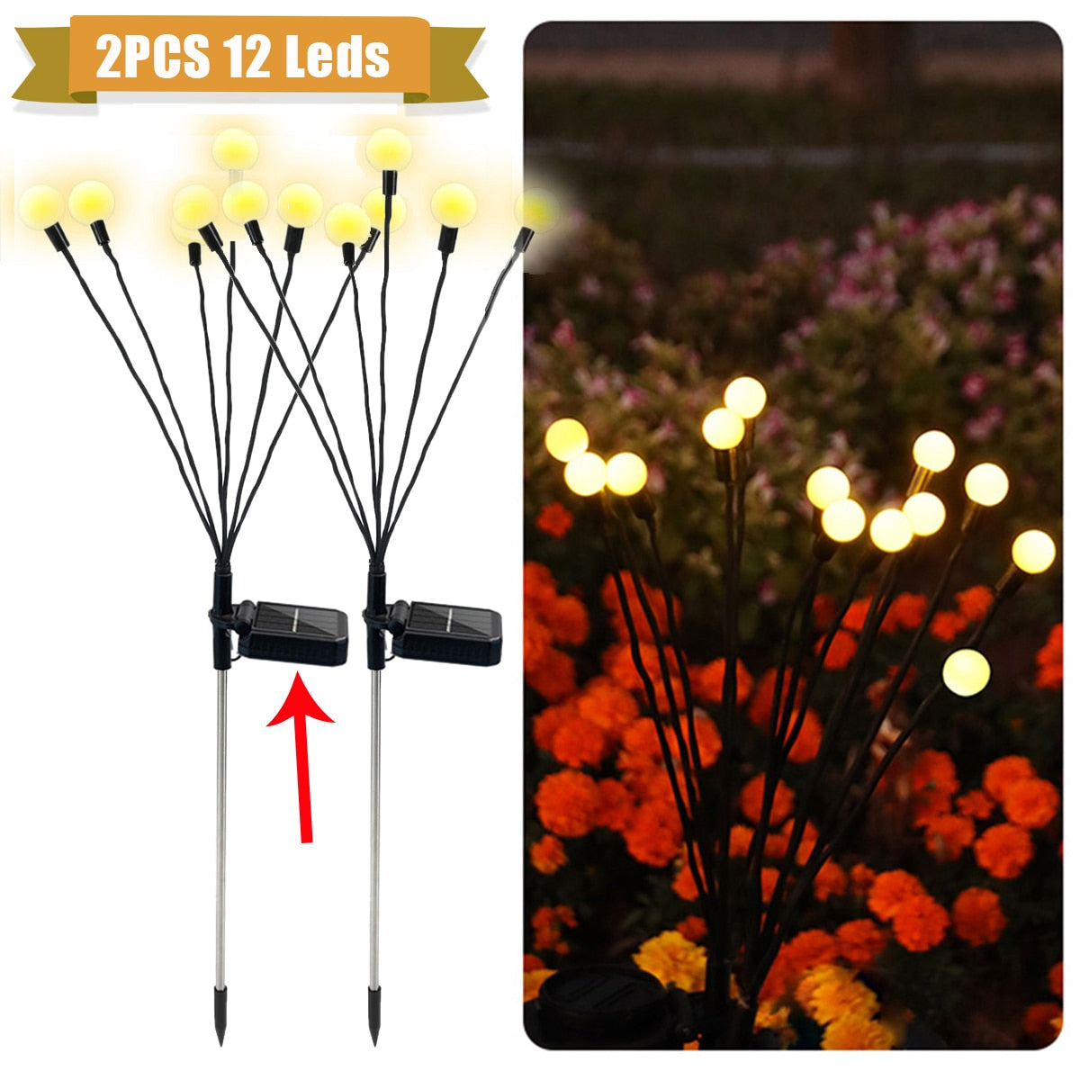 Solar Powered Firefly Lights