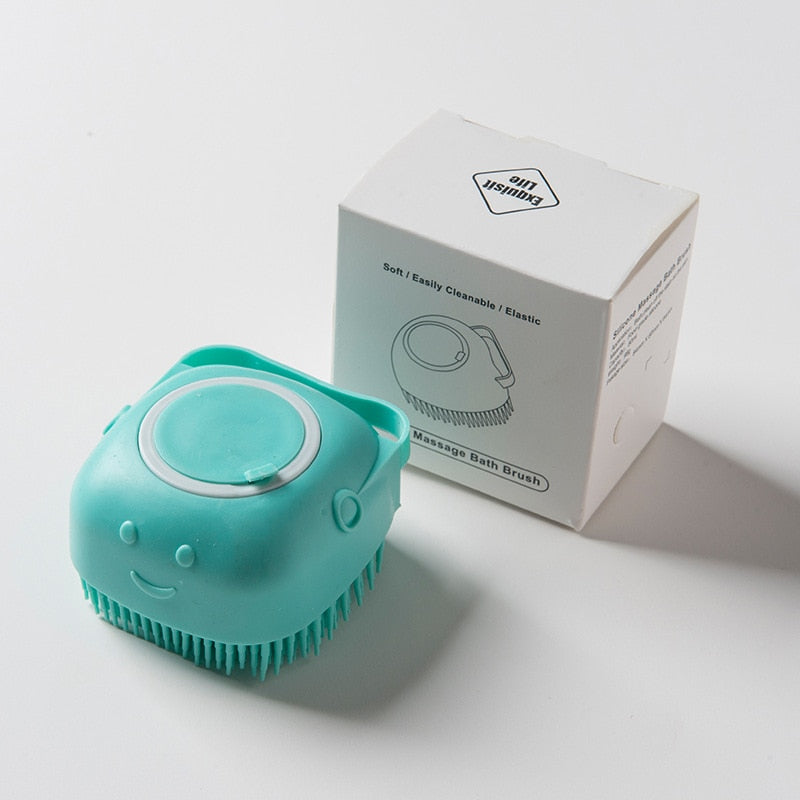 Brushy Portable Soft Massage Pet Dog Shampoo Brush