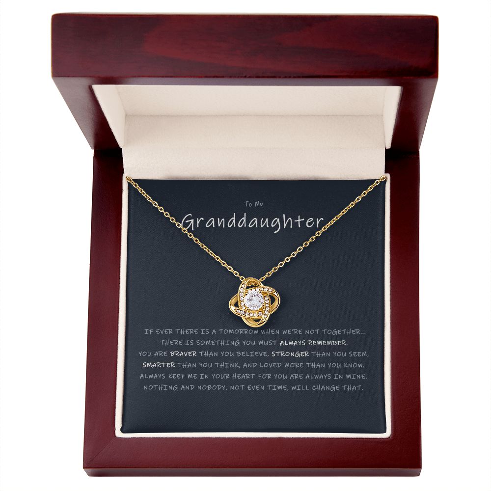 LOVE KNOT NECKLACE - GRANDDAUGHTER - NEW
