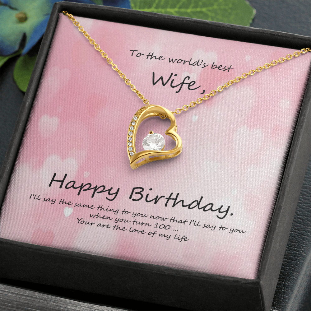 Birthday Forever Necklace for Wife