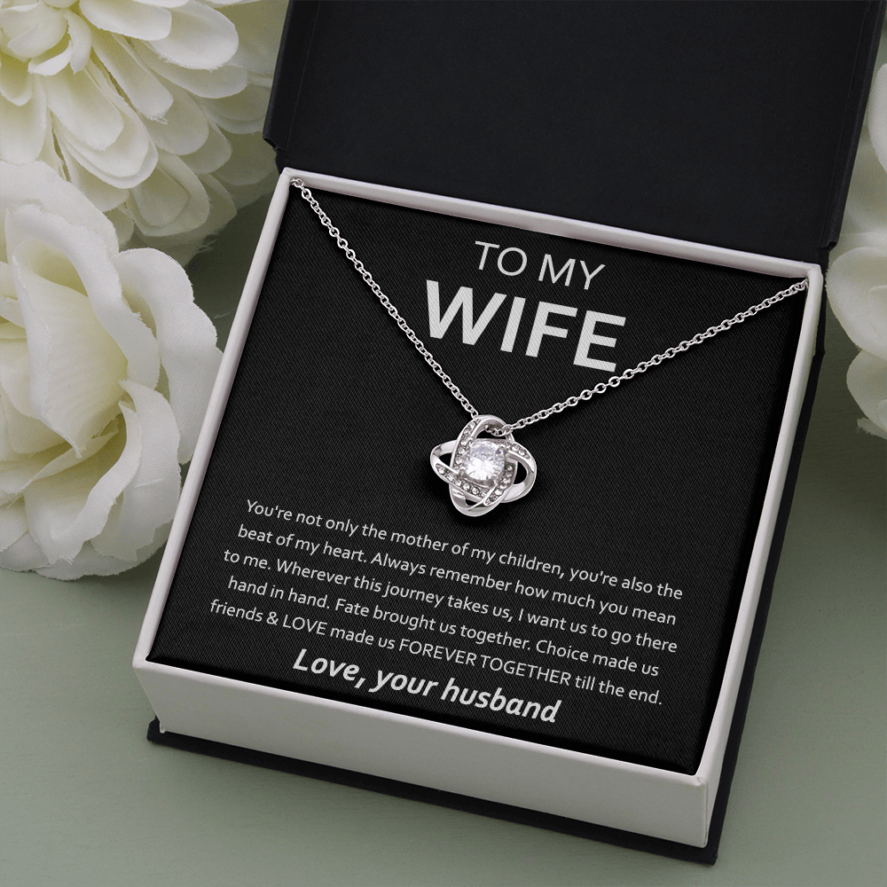 Anniversary Gift For Wife From Husband - The Love Knot Necklace
