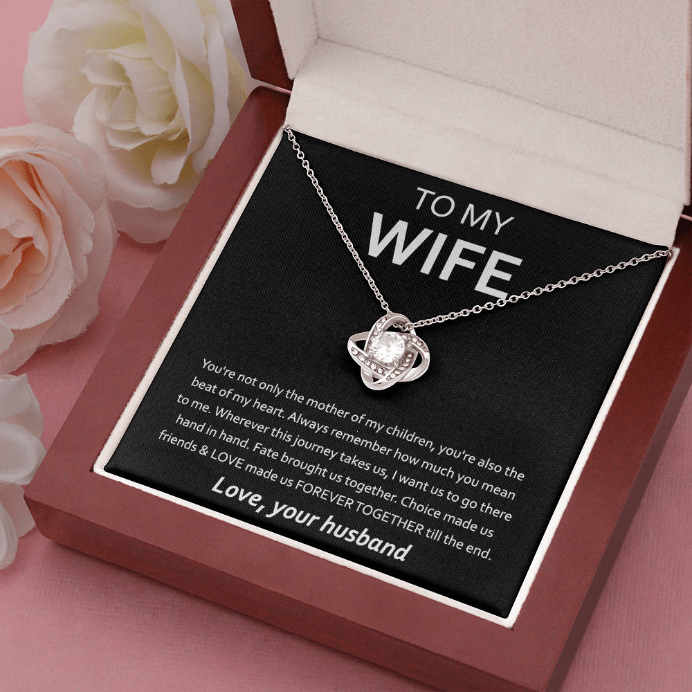 Anniversary Gift For Wife From Husband - The Love Knot Necklace