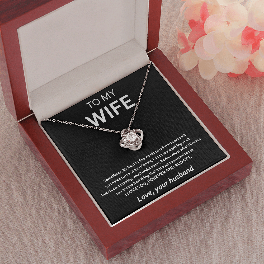 Anniversary Gift For Wife From Husband, Birthday Gift For Her, Wife Gift, Necklaces For Women, The Love Knot Necklace for Wife