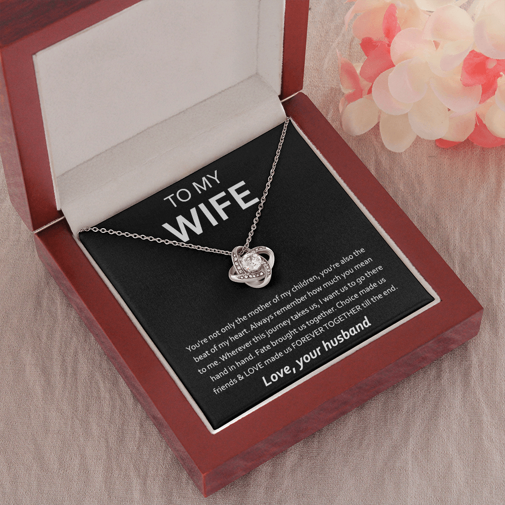 Anniversary Gift For Wife From Husband - The Love Knot Necklace