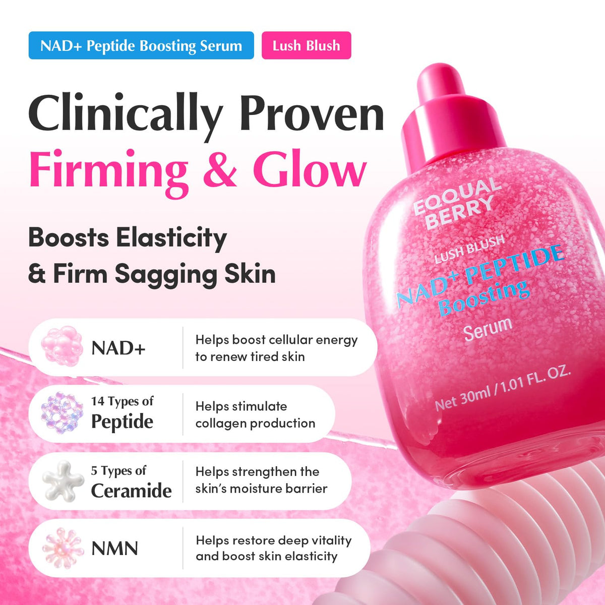 NAD+ Peptide Boosting Facial Serum, 1.01 fl oz