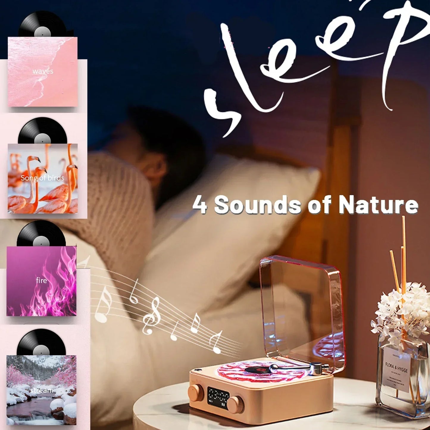 Mini Retro White Noise Bluetooth Speaker