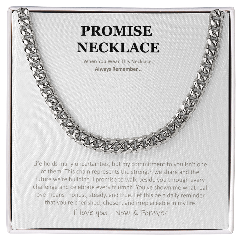 Sterling Silver Promise Necklace – A Gift Straight From the Heart