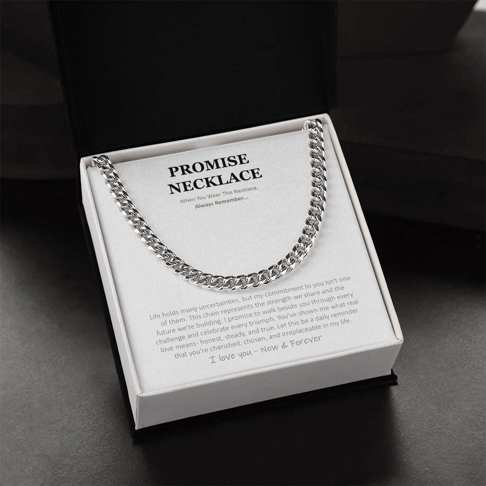 Sterling Silver Promise Necklace – A Gift Straight From the Heart