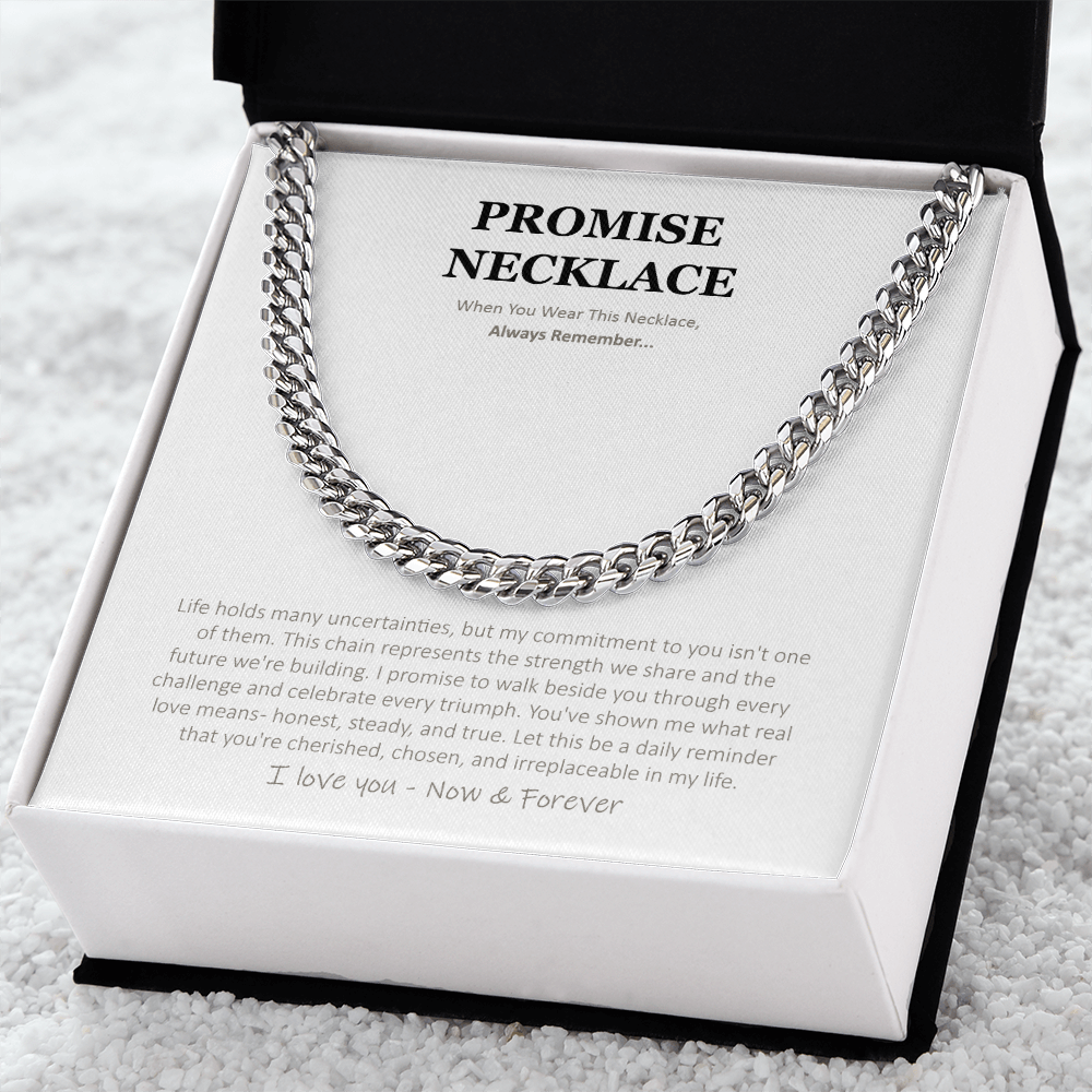 Sterling Silver Promise Necklace – A Gift Straight From the Heart