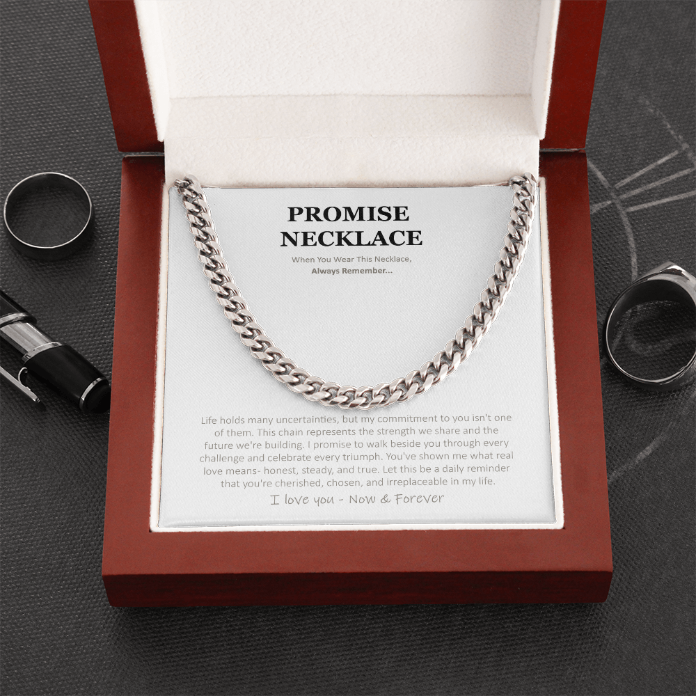 Sterling Silver Promise Necklace – A Gift Straight From the Heart