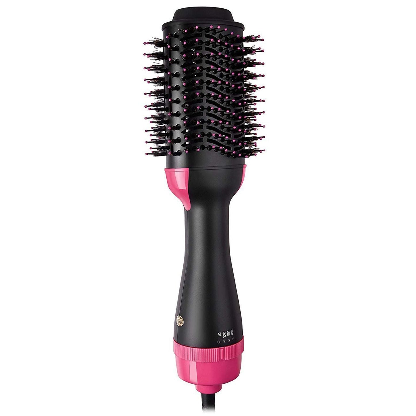 One Step Hair Dryer and Volumizer, ManKami Salon Hot Air Paddle Styling Brush Negative Ion Generator Hair Straightener Curler Co