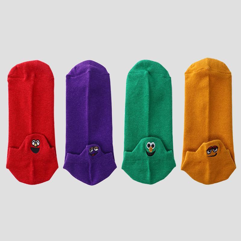 Embroidered Happy Socks (LAST DAY PROMOTION, UP TO 70% OFF)
